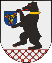 Роспись стены герб г.Сморгонь