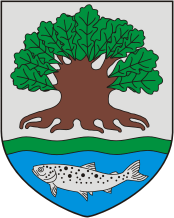 Роспись стены герб г.Островец